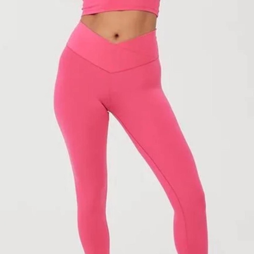 Pink Women's High-Waisted Leggings